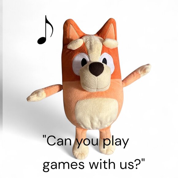 BLUEY Talking Bingo Dog 12" Plush Songs British Accent Stuffed Animal - Picture 1 of 8